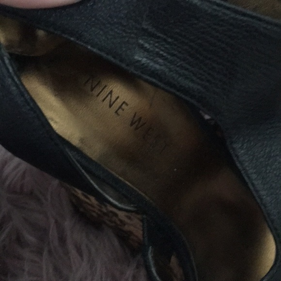 Nine West leather wedges flawless condition - Picture 3 of 4
